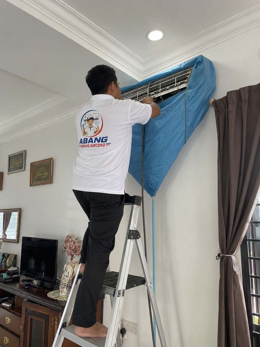 Chemical wash aircond — cuci mendalam